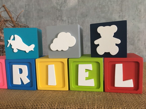 Cubos Pocoyo 6x6cm Avião Nuvem Urso