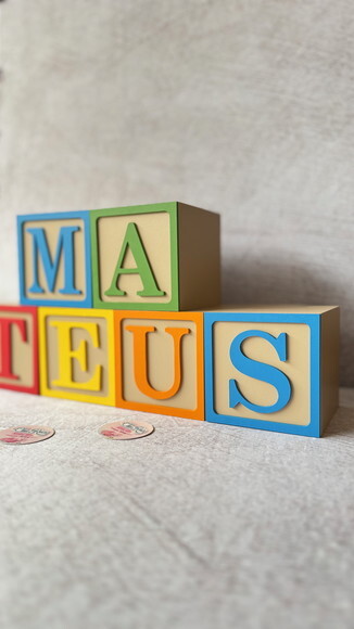 Cubos Toy Story 10x10 -nomes -decoração Bebê e Festas