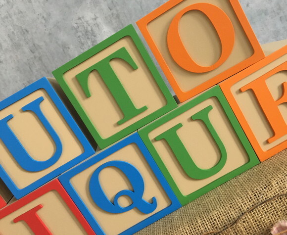 Cubos Toy Story de MDF - 12cm