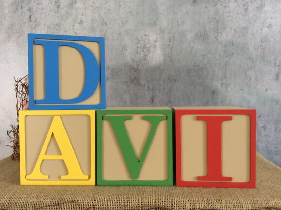 Cubos Toy Story de MDF -12x12