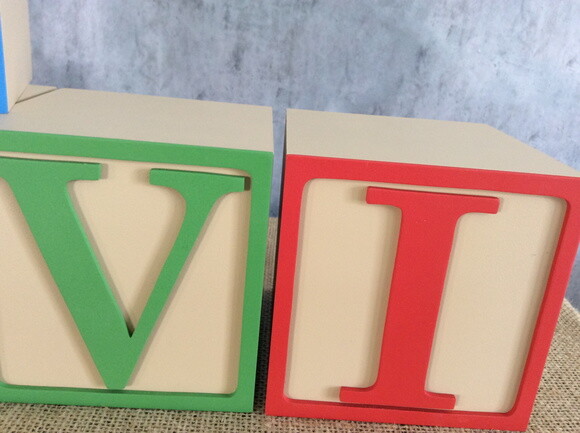 Cubos Toy Story de MDF -12x12