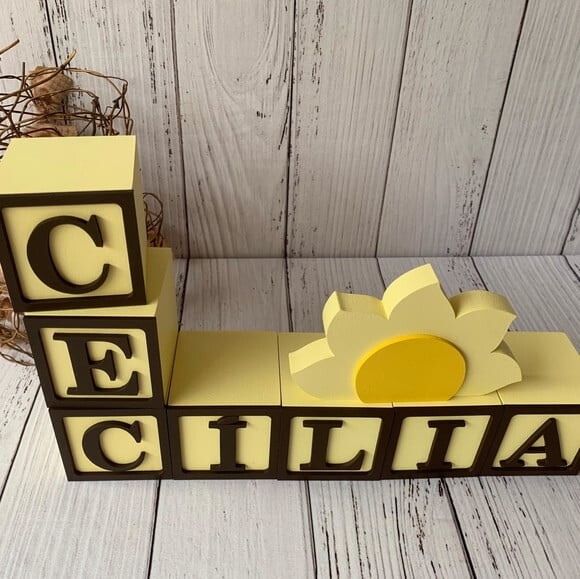 Decoração Bebê - Cubos 6x6cm Candy Ts + Sol