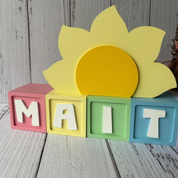 Decoração Bebê - Cubos 6x6cm Candy Ts + Sol