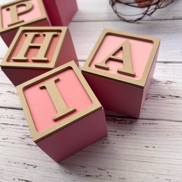 Decoração Bebê - Cubos 6x6cm Tons Terrosos Ts