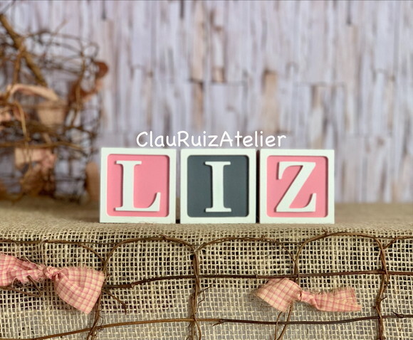 Decoração Bebê - Cubos 6x6cm Ts