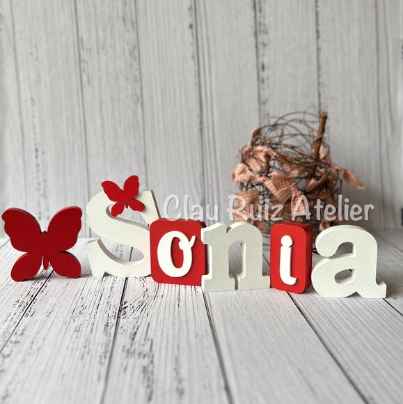 Decoração Bebê - Jardim Encantado - Nome Blocos