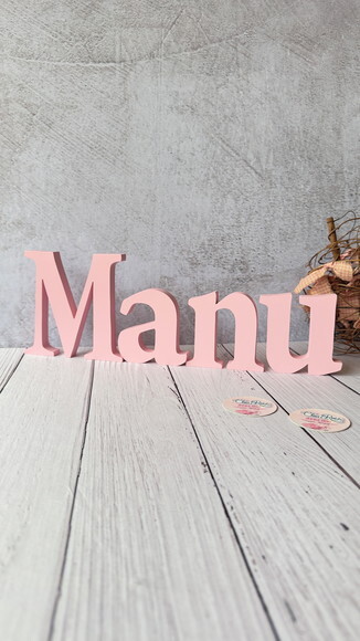 Decoração Bebê - Letras Decorativas mdf - Letras Bastão