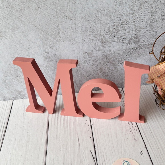 Decoração Bebê - Letras Decorativas mdf - Letras Bastão
