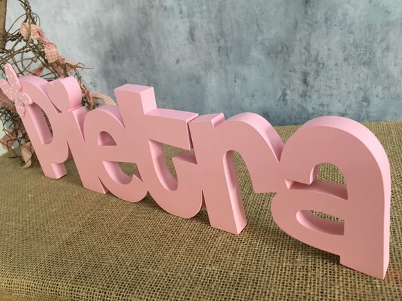 Decoração Bebê - Letras em mdf Linha Ch - Jardim