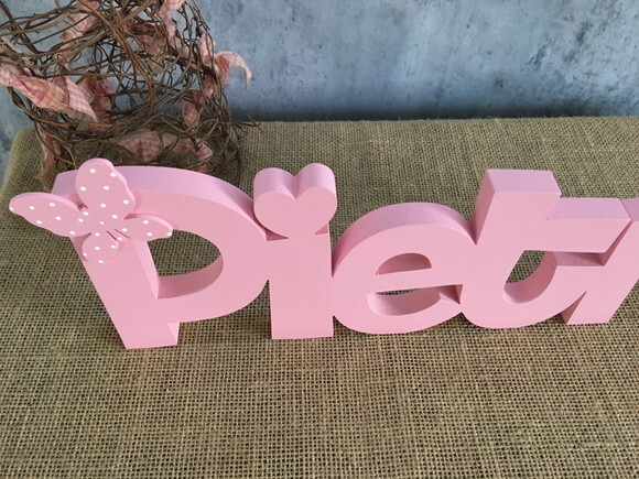 Decoração Bebê - Letras em mdf Linha Ch - Jardim