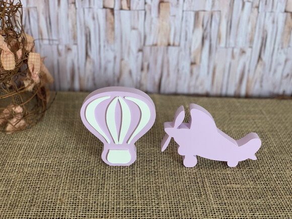 Decoração de Quarto de Bebê - Balão + Avião
