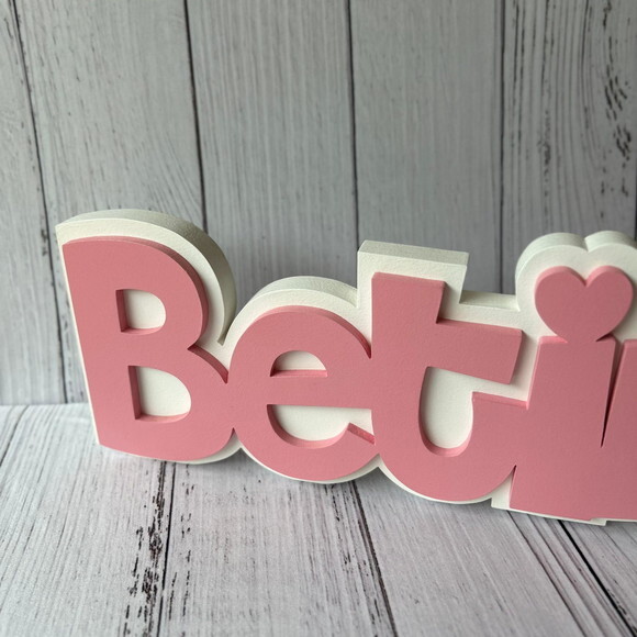 Decoração de Quarto Infantil - Sobreposição Nome em mdf