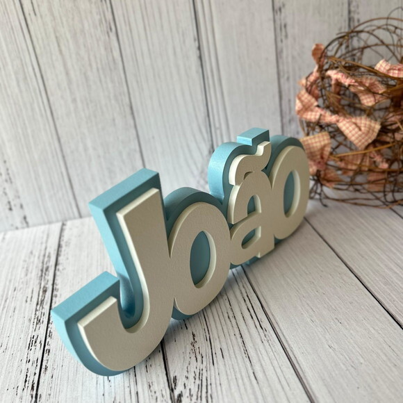 Decoração de Quarto Infantil - Sobreposição Nome em mdf