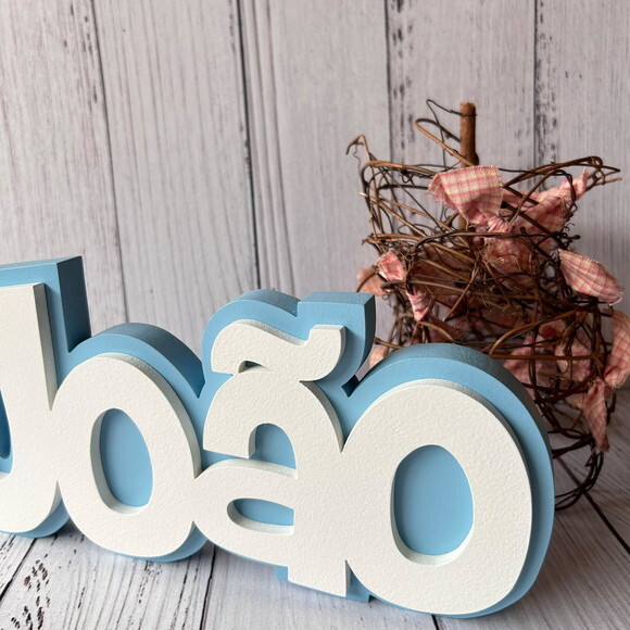 Decoração de Quarto Infantil - Sobreposição Nome em mdf