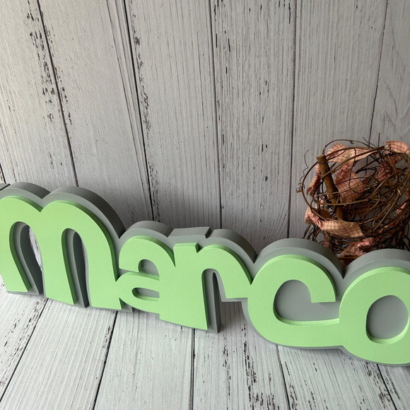 Decoração de Quarto Infantil - Sobreposição Nome em mdf