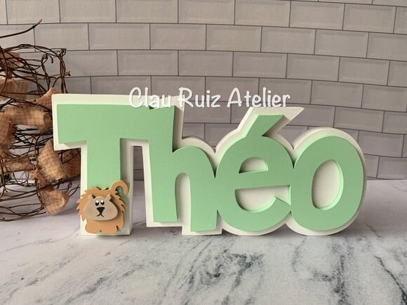 Decoração de Quarto Infantil - Sobreposição Nome em mdf