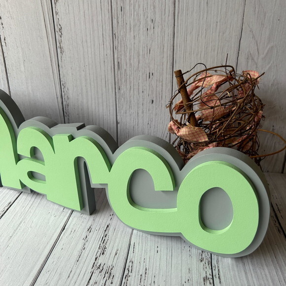 Decoração de Quarto Infantil - Sobreposição Nome em mdf