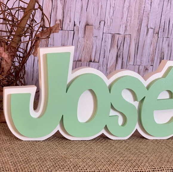 Decoração de Quarto Infantil - Sobreposição Nome em mdf