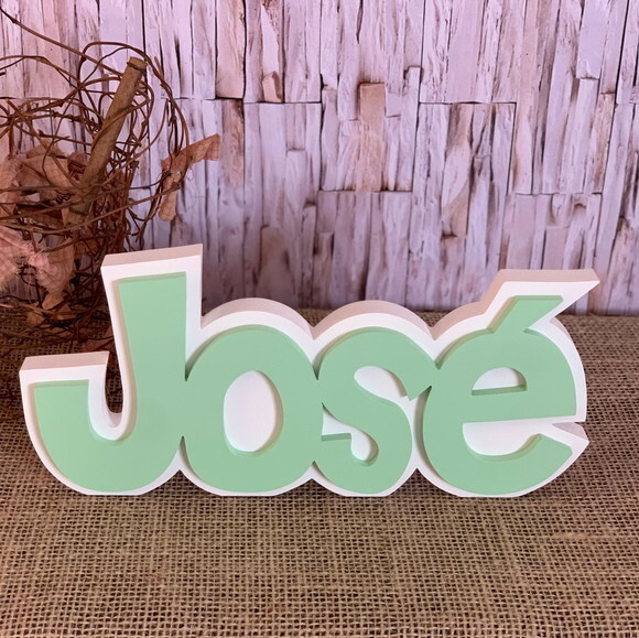 Decoração de Quarto Infantil - Sobreposição Nome em mdf
