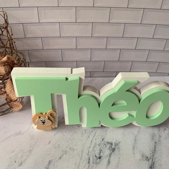 Decoração de Quarto Infantil - Sobreposição Nome em mdf