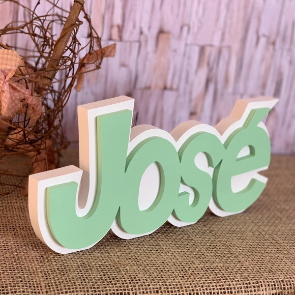 Decoração de Quarto Infantil - Sobreposição Nome em mdf