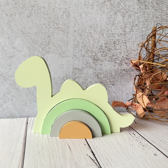 Dinossauro -arco Íris de Mesa - Decoração Bebê