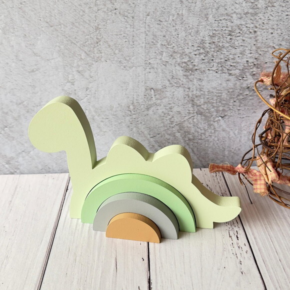 Dinossauro -arco Íris de Mesa - Decoração Bebê