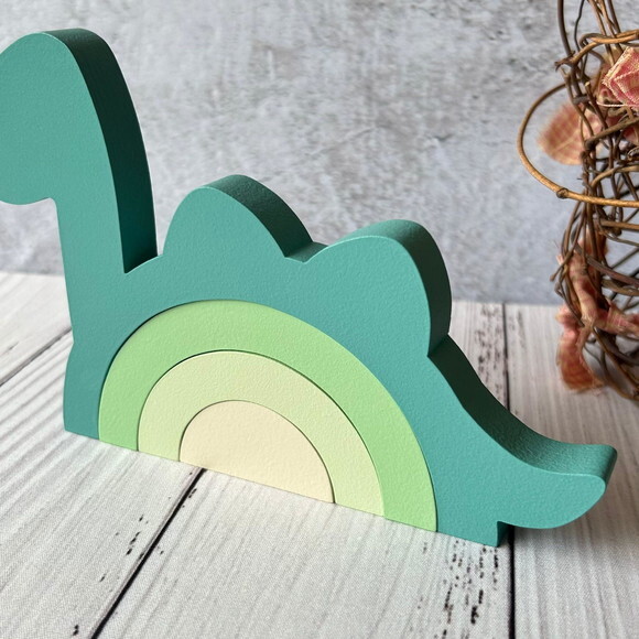 Dinossauro -arco Íris de Mesa - Decoração Bebê