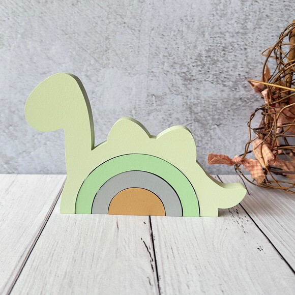Dinossauro -arco Íris de Mesa - Decoração Bebê
