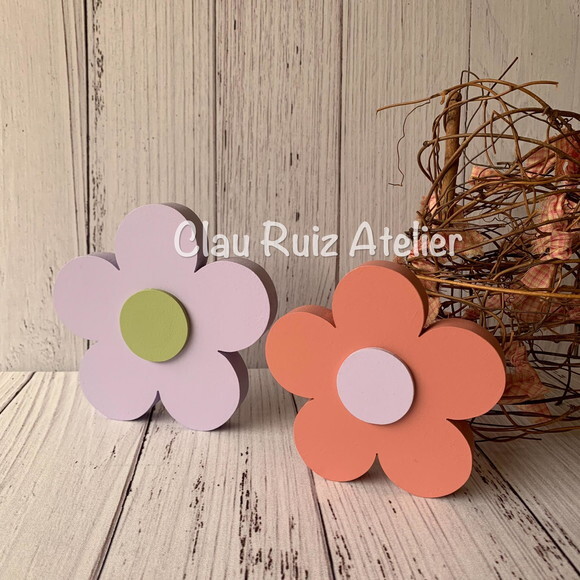 Dupla de Flor - Decoração Bebê - Jardim Encantado