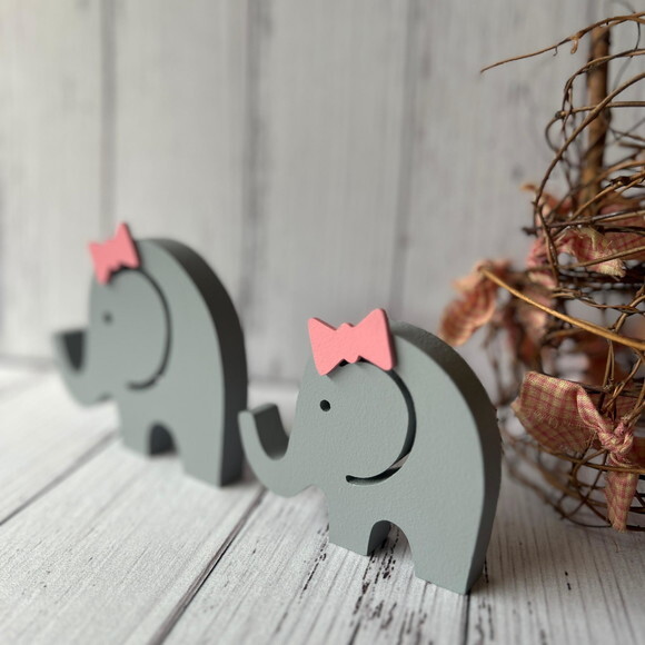 Elefantinhas Dupla - Decoração Bebê