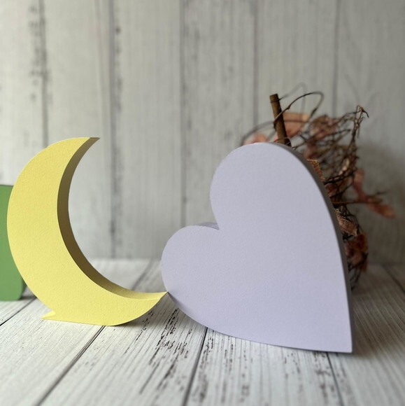 Estrela Lua e Coração Decoração Bebê