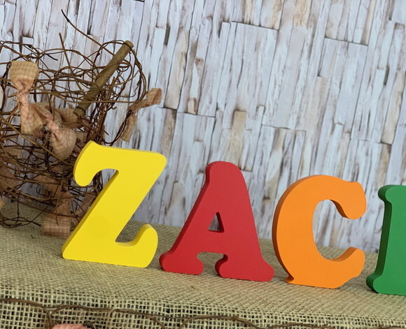 Festa Infantil -nomes de mdf - Letras Bastão