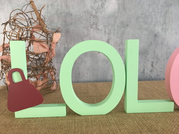 FESTA LOL Letras Decorativas - nome em MDF