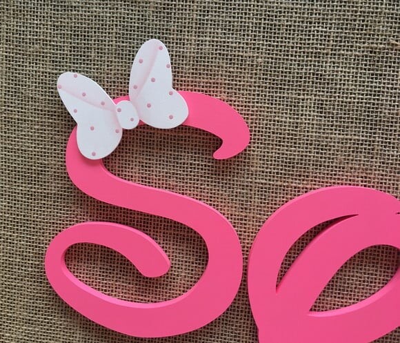 FESTA MINNIE LETRAS DE PAREDE