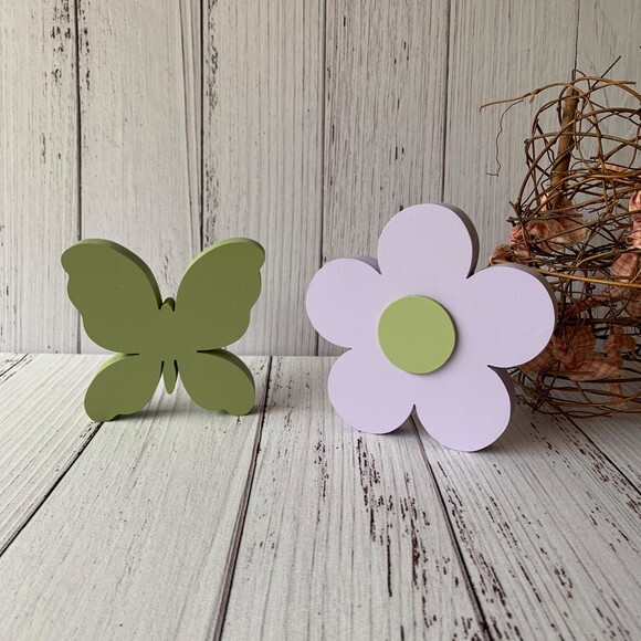 Flor e Borboleta - Decoração Bebê- Bosque Encantado