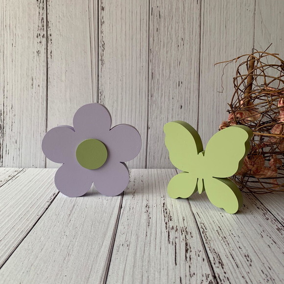 Flor e Borboleta - Decoração Bebê- Bosque Encantado