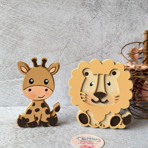 Girafa e Leão para Nicho - Decoração Bebê