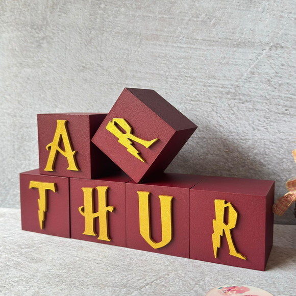 Harry Potter 6x6cm Decor de Festa Infantil Quarto de Bebê