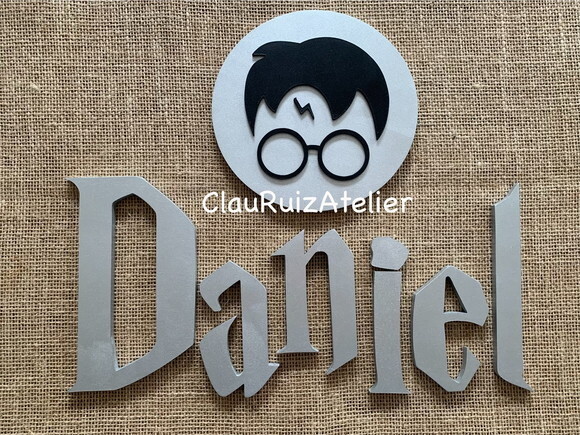 Harry Potter Letras + Quadro de Parede