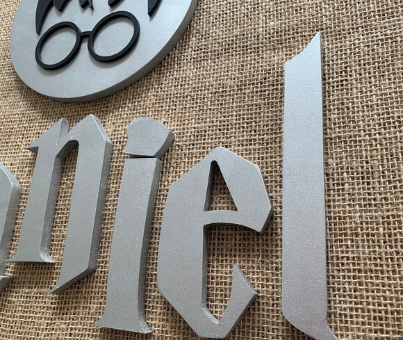 Harry Potter Letras + Quadro de Parede