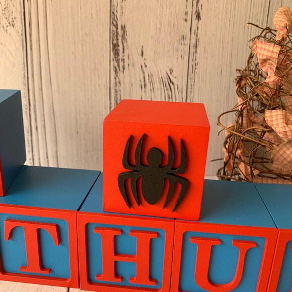 Homem Aranha - Cubos 6x6cm Decoração de Festa Infantil