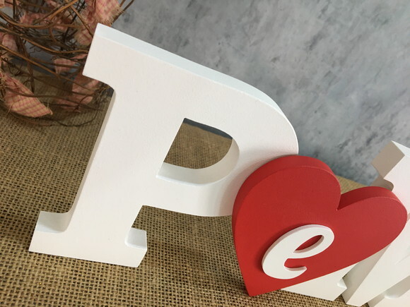 Iniciais com Coração PAPAI MAMÃE E FILHINHO