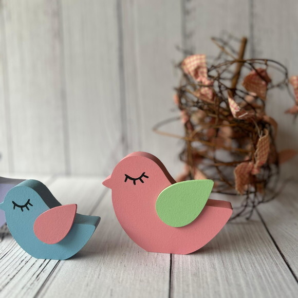Jardim Encantado - Decoração Bebê- Trio de Passarinhos