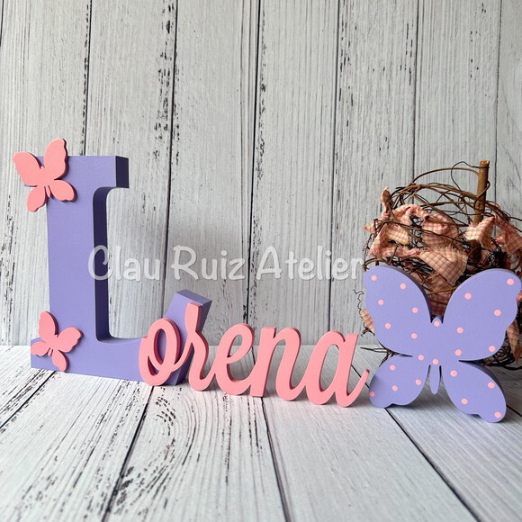 Jardim Encantado - Nomes Personalizados + Borboleta