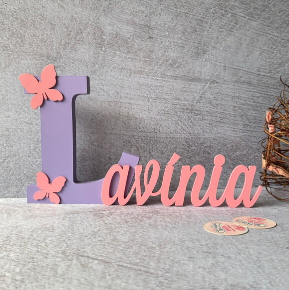 Jardim Encantado - Nomes Personalizados + Borboleta
