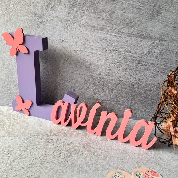 Jardim Encantado - Nomes Personalizados + Borboleta