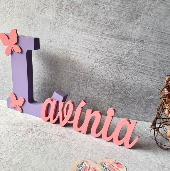 Jardim Encantado - Nomes Personalizados + Borboleta