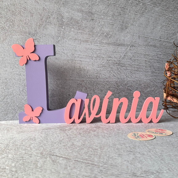 Jardim Encantado - Nomes Personalizados + Borboleta