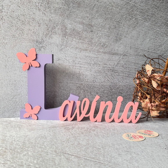 Jardim Encantado - Nomes Personalizados + Borboleta